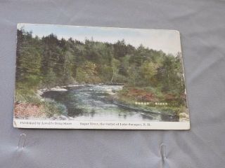 Vintage Postcard: Sugar River Near Lake Sunapee Nh,  Posted 1917