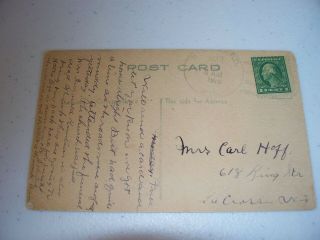 Vintage Postcard Early Black Americana 1910 signed TwelveTrees Box chocolates 2