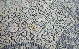 Antique Crochet Lace Tablecloth Table Cloth 70x100 Vintage Bedspread Bed Spread 5