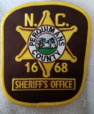 Perquimans Nc Police / Sheriff Patch North Carolina