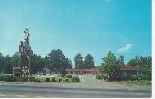 Postcard - Nc - North Carolina Gastonia Caravan Motel Lodging - Unposted