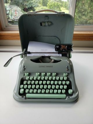 1960 ' s Hermes 3000 Seafoam Typewriter,  Observer Binos from THE FRINGE TV SHOW 9