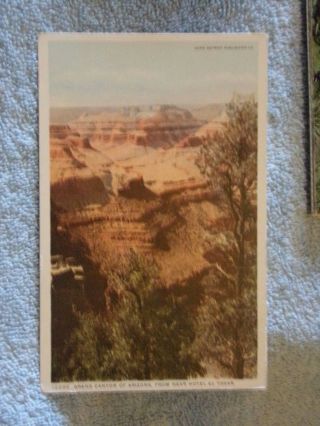 Vintage Postcard Grand Canyon Of Arizona Near Hotel El Tovar