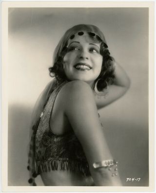Vintage 1928 Bohemian Silent Film Beauty Clara Bow Three Week Ends Photograph