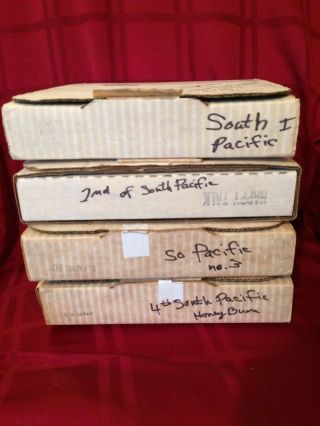 Edwin Knowles South Pacific Collector Plates Complete Set Of 4 W/boxes & 