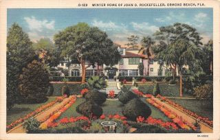 C22 - 1873,  Winter Home Of John D.  Rockefeller,  Ormond Beach,  Fl. ,  Postcard.