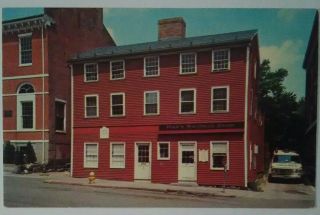 Vintage Massachusetts Postcard Reds Sandwich Shop 15th Central Street Salem Ma