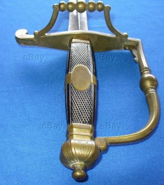 British Infantry Spadroon 5 Ball Napoleonic Sword Saber Triangular Blade 1800s