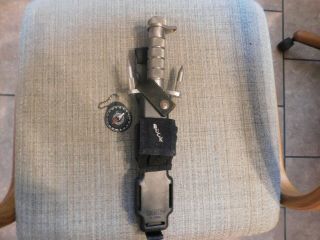 Buckmaster Buck Model 184 Military,  Survival Knife With Sheath,  Early Model