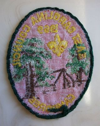 VINTAGE BOY SCOUTS PATCH EAST CAROLINA COUNCIL 1969 CAMPOREE - VTG - OLD - COLLECTIBLE 2