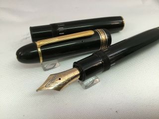 Montblanc Diplomat 1950s 149 Fountain Pen Silver Rings Restored 14C Tri - Tone Nib 3