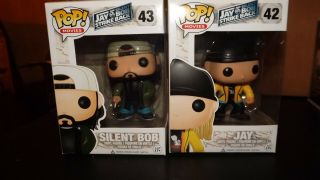Funko Pop Movies Jay And Silent Bob Strike Back 42 And 43 In Protectors