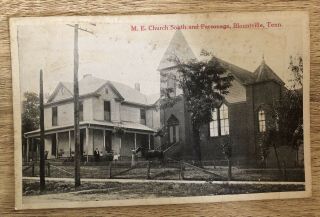 2 1929 PC,  Blountville & Kingsport,  Tennessee Press & M.  E.  Church Postmarked 2