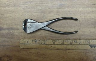 Old Tools,  Antique Pexto End Nippers,  6 - 1/4 
