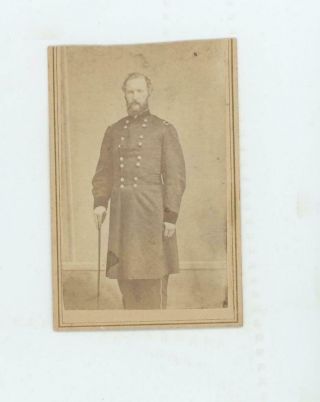 Civil War,  Col A.  M.  Blackman,  27th Us Infantry,  C1862 Carte De Visite,  In Uniform