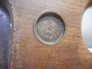 L2362 Antique 1850s 28 " Henry Disston No.  7 Split Nut Eagle Medallion Rip Saw