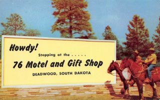 C19 - 7236,  76 Motel And Gift Shop,  Deadwood,  Sd. ,