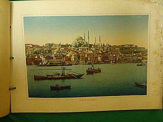 Vintage Souvenir de Constantinople Color Lithograph Souvenir Book 24 lithographs 5
