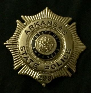 Obsolete Antique Arkansas State Police Badge