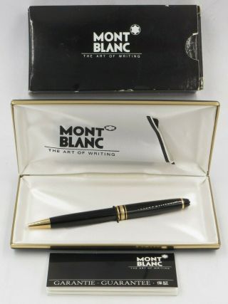 Mont Blanc Meisterstruck Ballpoint Pen With Paperwork And With Its Box