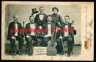 475 - Hungary Budapest 1903 Signed Pursch Music Band Nachtschwarmer