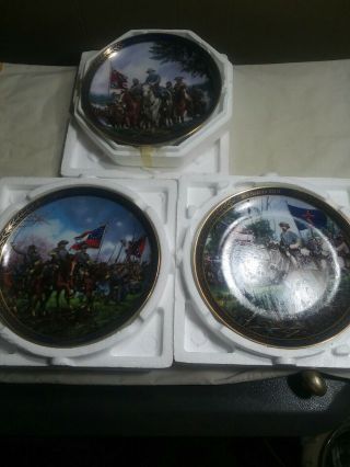 The Gallant Men Of The Civil War Porcelain Collector Plates By Bradford Exchange