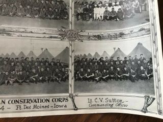RARE Civilian Conservation Corps Co 2724 Des Moines,  IA Large Photo Poster 1930s 4