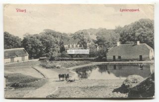 Viborg - Lynderupgaard - 1912 Denmark Postcard