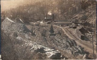 Postcard - Rppc Lumber Mill In Or Near The Lake Tahoe Area,  1909