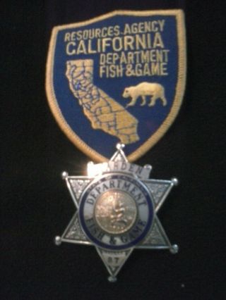 Fish And Game Warden,  California,  Defunct No Longer Item