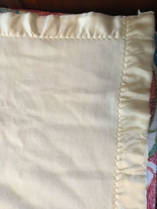 Fieldcrest Touch of Class Acrylic Blanket 86x106 Queen King Ivory Satin Binding 3
