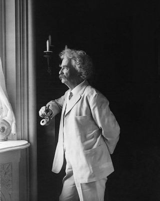Samuel Mark Twain Clemens Portrait 8x10 Silver Halide Photo Print
