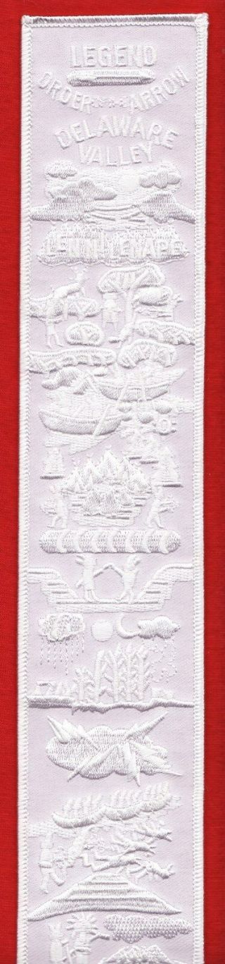White Ghost Legend Strip For Oa Sash Order Of Arrow Patch Boy Scouts Of America