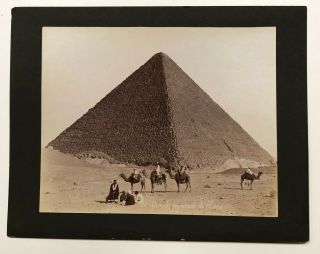 Bonfils.  The Great Pyramid Of Cheops.  113.  Egypt,  Circa 1870 