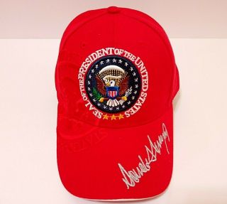 Maga 45th President Donald Trump Seal Make America Great Again Hat Red
