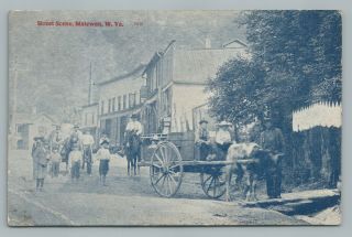 Street Matewan West Virginia—rare Mingo County Wv Antique Postcard—edgartown Dpo