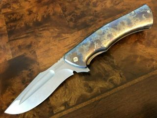 Zieba Knives Model S5 Stolen Souls 4 " Blade Custom Anodized Handles