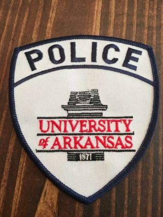 University Of Arkansas Police Patch College Razorbacks Law Enforcement Sheriff
