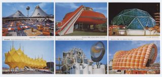 Expo ' 70 (Japan World Exposition 1970) SET OF 32 JAPAN OLD POSTCARDS with FOLDER 8