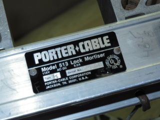 PORTER - CABLE 513 Lock Mortiser Heavy - duty but in good 12