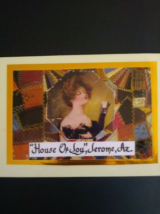 Postcard Jerome Arizona House Of Joy Unposted