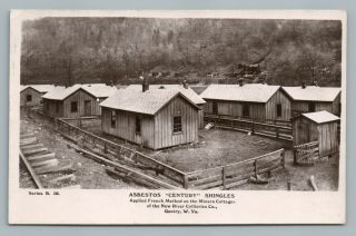 Gentry West Virginia Rppc Asbestos Advertising Mining Photo—new River Coal Town
