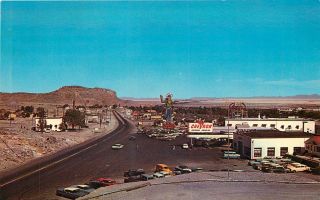 Wendover Utah - Nevada General View Chevron Gas Station Circa 1967 Chrome Postcard