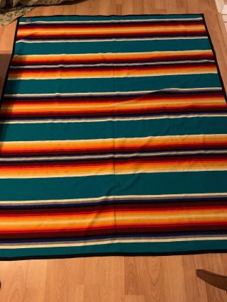 Beaver State Pendleton Woolen Mills Blanket Throw Stripes 64  X75
