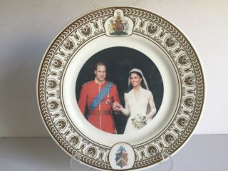 Ltd Ed Chown China Prince William And Catherine Middleton Wedding Plate 2011