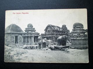 Seven Pagodas Of Mahabalipuram - The Phototype Co,  Bombay (1907)