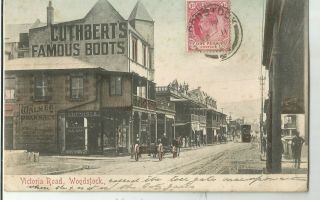 Woodstock Cape Town South Africa Postcard Shows Cuthberts Boot Shop 1906