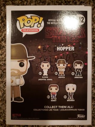 Funko Pop Stranger Things - Funko Fundays Gold Hopper 512 LE40 Signed by Brian 3
