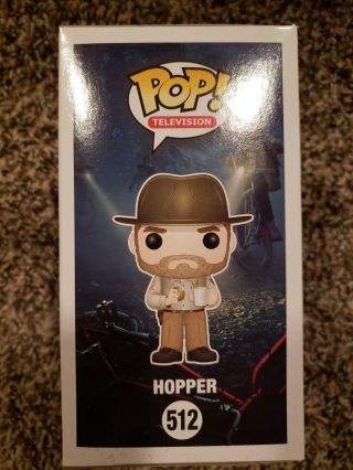 Funko Pop Stranger Things - Funko Fundays Gold Hopper 512 LE40 Signed by Brian 4