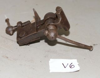 Antique bench vise anvil watchmakers machinist jeweler blacksmith made tool V6 5